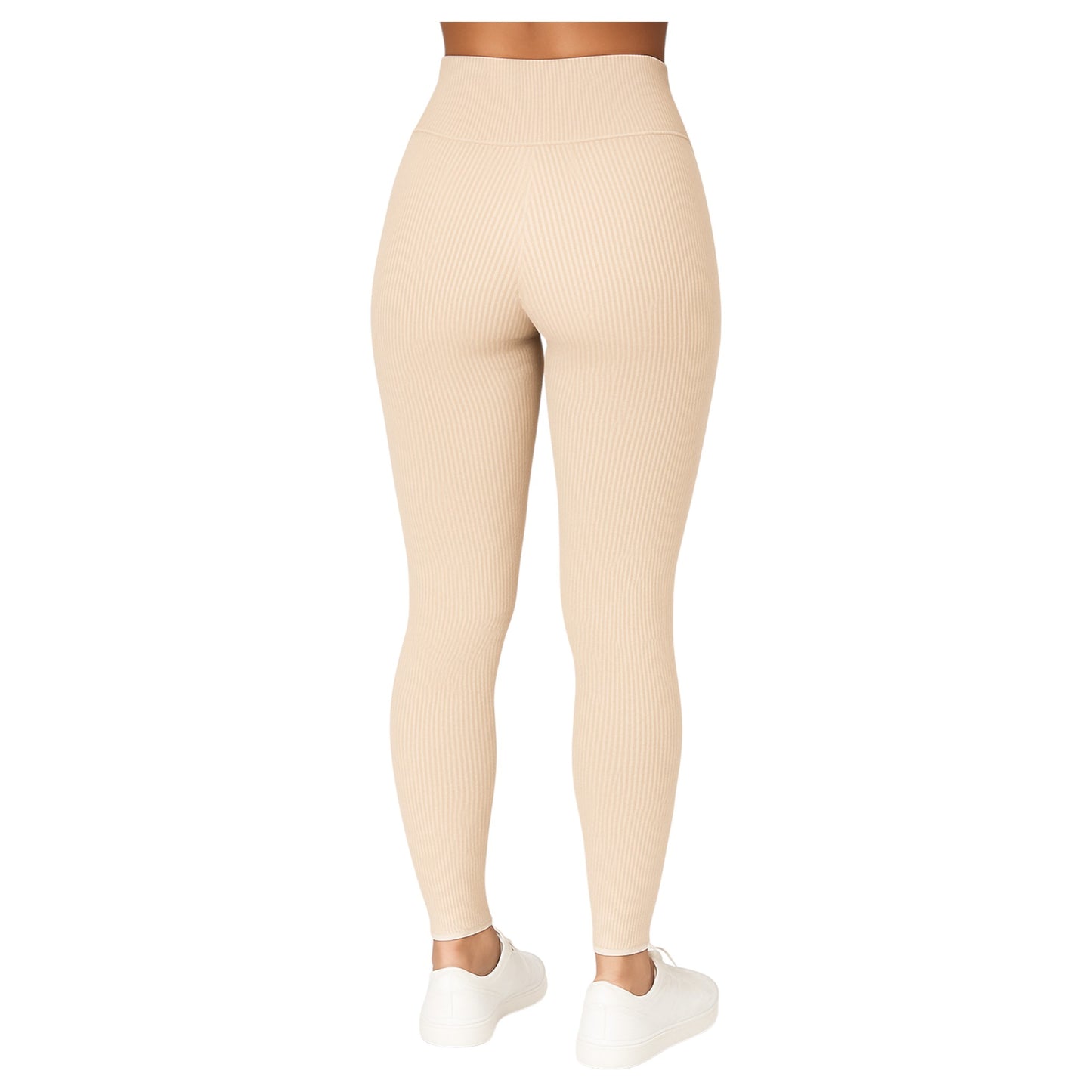 JDN Ladies Winter Warm Ribbed Fleece Lined Leggings