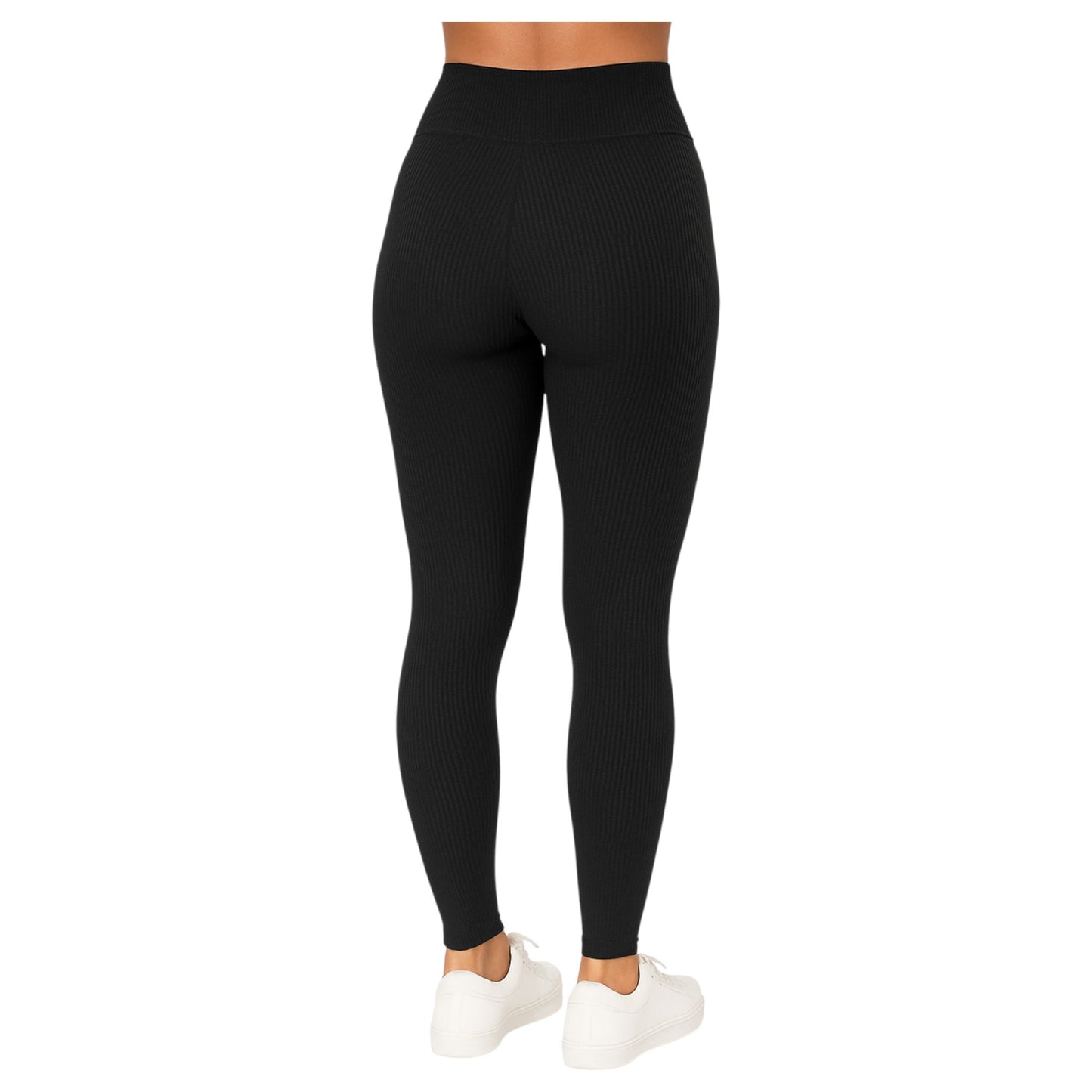 JDN Ladies Winter Warm Ribbed Fleece Lined Leggings