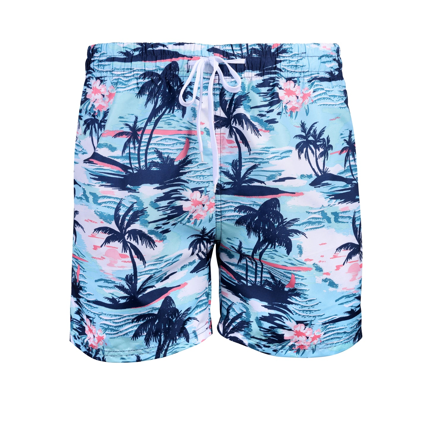 JDN Men's Tropical Design Swim Shorts