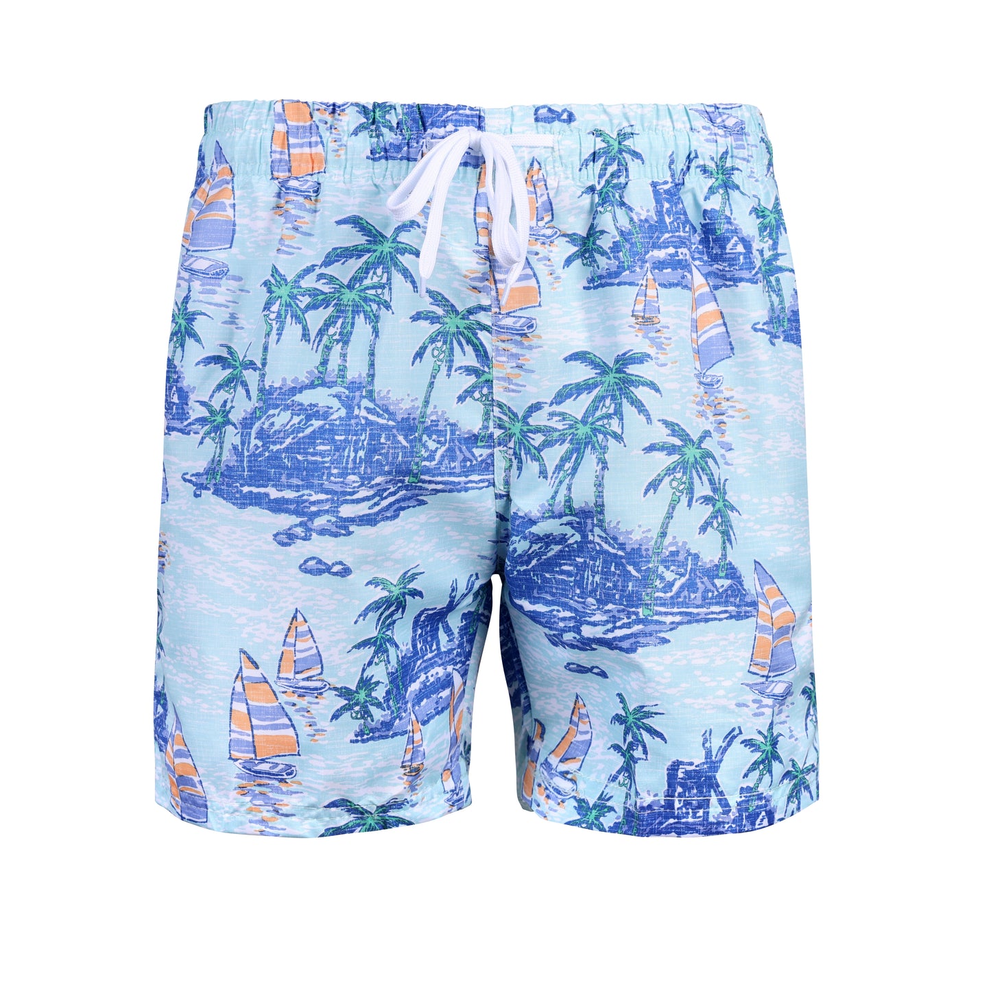 JDN Men's Tropical Design Swim Shorts