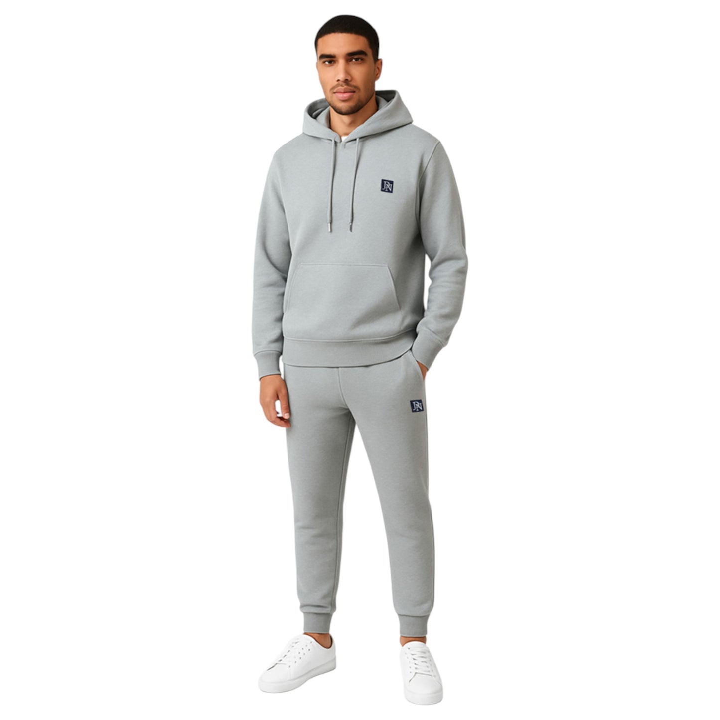 JDN Men's Branded Plain Hooded Tracksuit