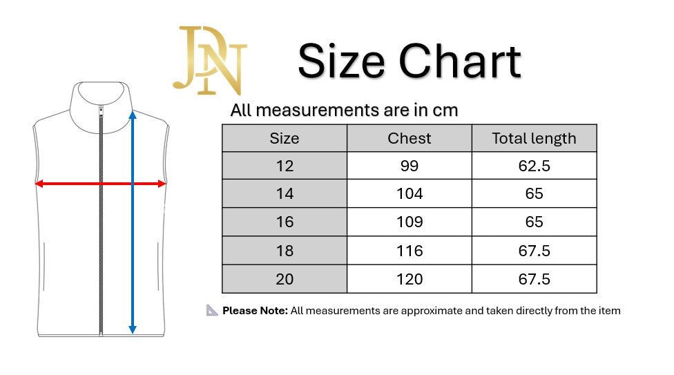 JDN Ladies Full Zip Fleece Gilet