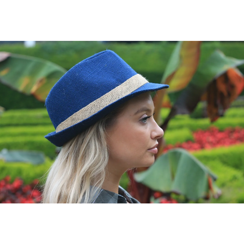 JDN Timeless Hessian Trilby Sun Hat