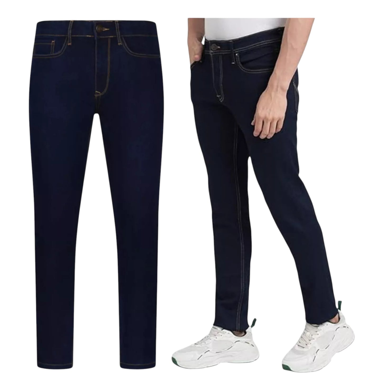 JDN Men's Premium Quality Jeans - Indigo