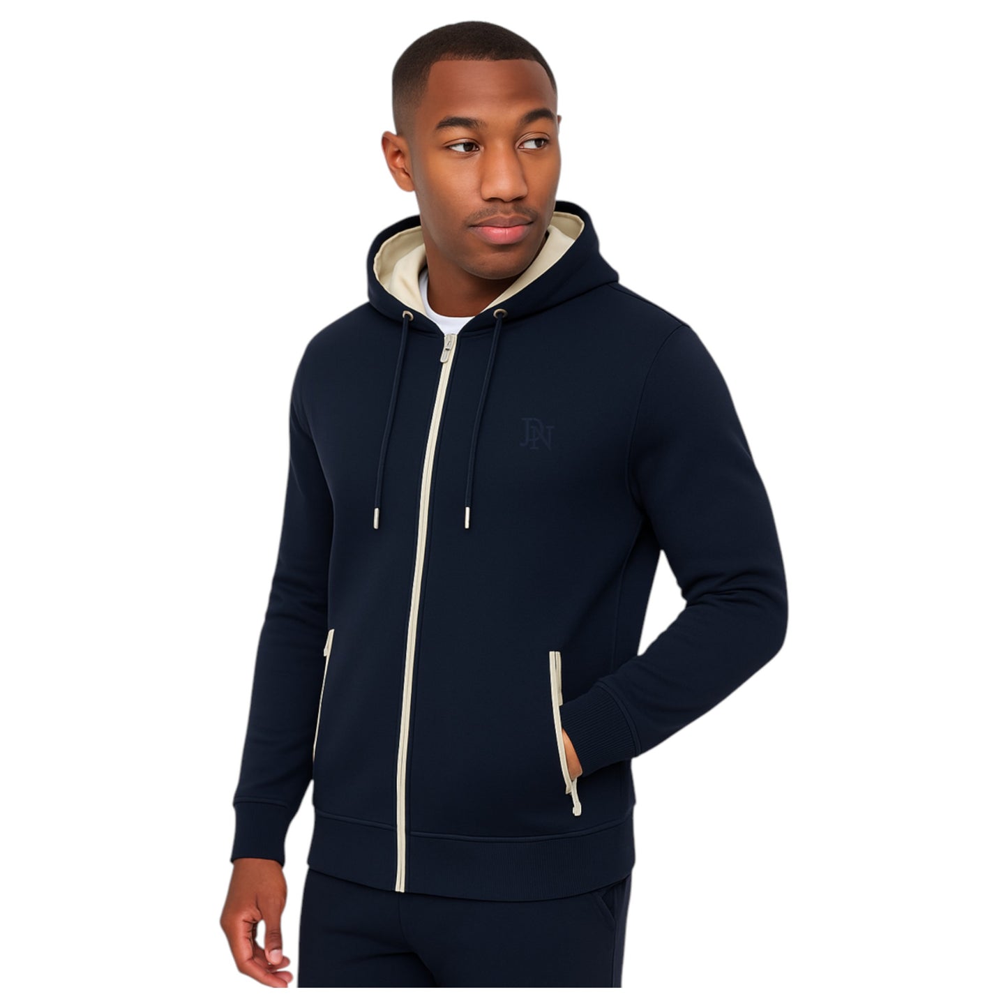 JDN Men's Premium Full Zip Hoodie