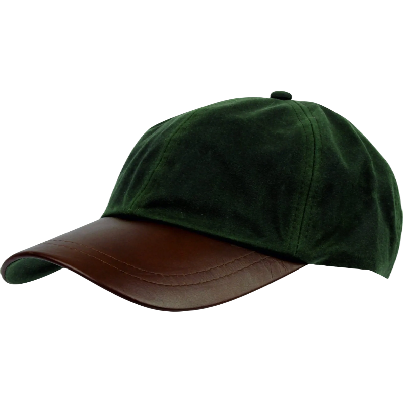 JDN WaxGuard Leather BaseBall Cap