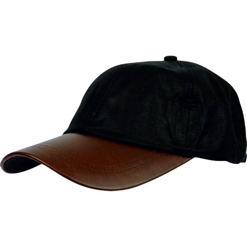 JDN WaxGuard Leather BaseBall Cap