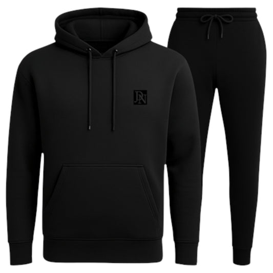 JDN Men's Branded Plain Hooded Tracksuit