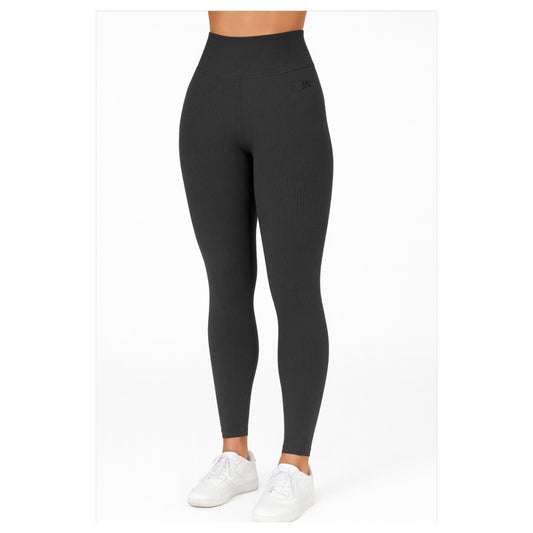 JDN Ladies Winter Warm Ribbed Fleece Lined Leggings